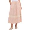 image:imageToadampCo Airscape Midi SkirtDusty Cedar Stripe Dobby