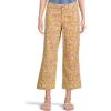 image:imageToadampCo Womens Earthworks Wide Leg Crop PantsStraw Ditsy Print