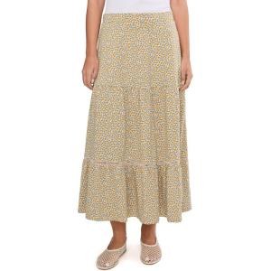 image:imageToadampCo Marigold Tiered Midi SkirtGold Print