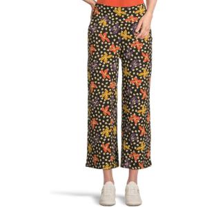 image:imageToadampCo Womens Chaka Wide Leg Crop PantsBlack Lily Print