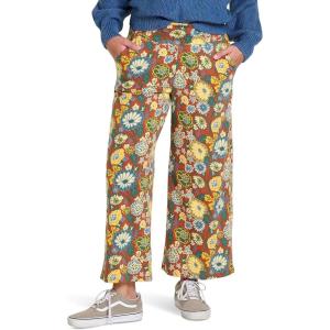 image:imageToadampCo Womens Chaka Wide Leg Crop PantsStraw 70s Floral Print