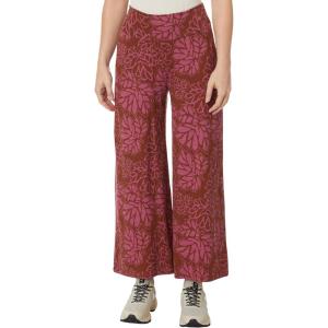 image:imageToadampCo Womens Chaka Wide Leg Crop PantsViolet Leaf Print