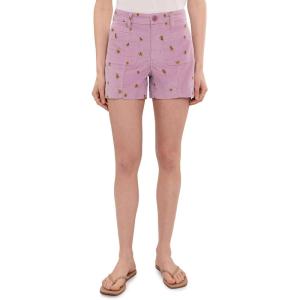 image:imageToadampCo Womens Coaster Cord ShortsFaded Lilac Embroidery