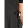 image:imageToadampCo Freesia Wrap Short Sleeve DressBlack