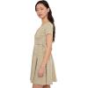 image:imageToadampCo Freesia Wrap Short Sleeve DressGold Print