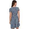 image:imageToadampCo Freesia Wrap Short Sleeve DressPacific Blue Print