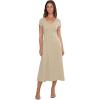 image:imageToadampCo Rose Midi Short Sleeve DressGold Print