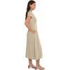 image:imageToadampCo Rose Midi Short Sleeve DressGold Print