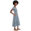 image:imageToadampCo Rose Midi Short Sleeve DressPacific Blue Print