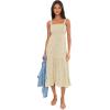 image:imageToadampCo Taj Hemp Tiered Midi Sleeveless DressBarley Railroad Stripe