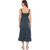 image:imageToadampCo Taj Hemp Tiered Midi Sleeveless DressMidnight Dobby