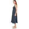 image:imageToadampCo Taj Hemp Tiered Midi Sleeveless DressMidnight Dobby