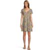 image:imageToadampCo Freesia Wrap Short Sleeve DressNorth Shore Lily Print