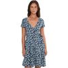 image:imageToadampCo Freesia Wrap Short Sleeve DressPacific Blue Print