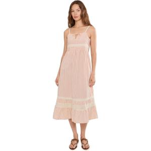 image:imageToadampCo Airscape Tank Midi DressDusty Cedar Stripe Dobby