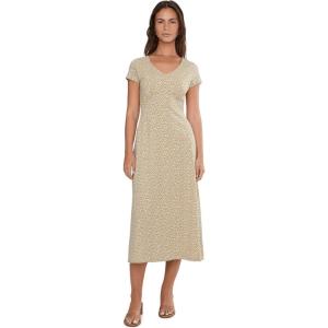 image:imageToadampCo Rose Midi Short Sleeve DressGold Print