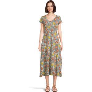 image:imageToadampCo Rose Midi Short Sleeve DressNorth Shore Lily Print