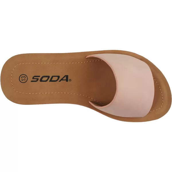 Soda EFRON2 Little Kid Children Girls Toddler Casual Comfort One Band Fashion Slip on Slide Flip Flop Flat SandalsPink Nbpu