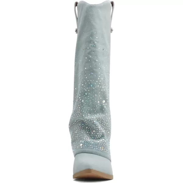 Soda GILSON  Women Pointed Toe Low Heel PullOn Fold Over Rhinestone KneeHigh BootSoda GILSON  Women Pointed Toe Low Heel PullOn Fold Over Rhinestone KneeHigh Boot