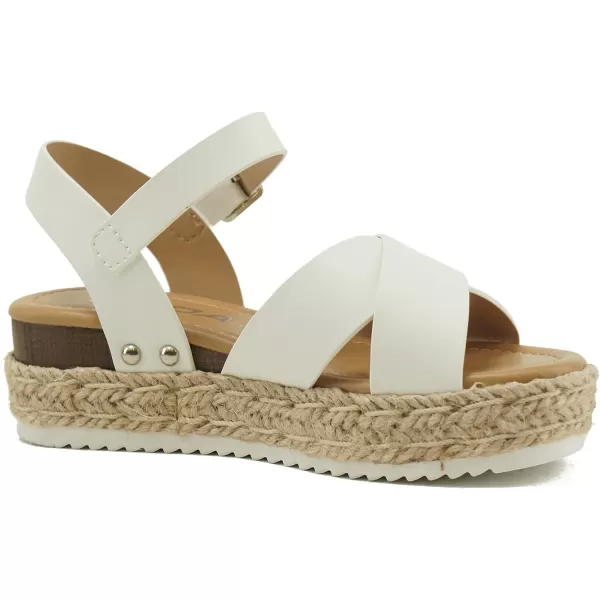 Soda PICNIC2 KIDSCHILDRENGIRLS CUTE CRISSCROSS UPPER STRAP PLATFORM ESPADRILLE SANDALSSoda PICNIC2 KIDSCHILDRENGIRLS CUTE CRISSCROSS UPPER STRAP PLATFORM ESPADRILLE SANDALS