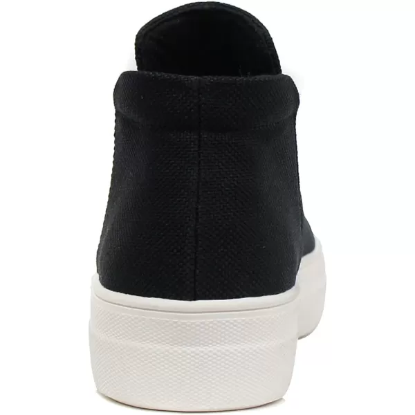 Soda Woods  Slip On High Top Twin Gore Double Layer Foam Padded Cushion Sock Fashion SneakersBlack