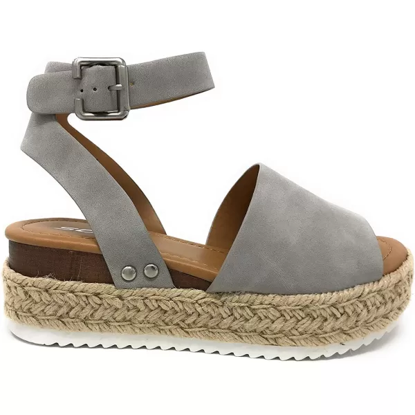 Vintage Espadrille Jute Wrap Flatform Flat Sandal Shark Tooth Eva Outsole 65 M US Dusty GrayVintage Espadrille Jute Wrap Flatform Flat Sandal Shark Tooth Eva Outsole 65 M US Dusty Gray