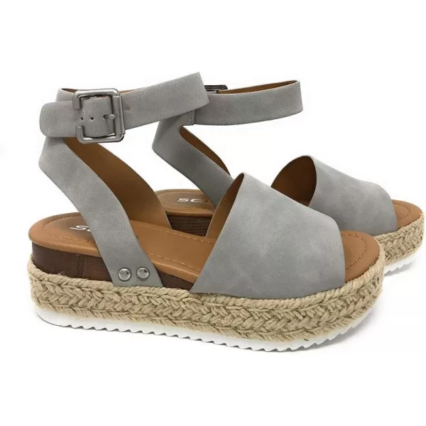 Vintage Espadrille Jute Wrap Flatform Flat Sandal Shark Tooth Eva Outsole 65 M US Dusty GrayVintage Espadrille Jute Wrap Flatform Flat Sandal Shark Tooth Eva Outsole 65 M US Dusty Gray