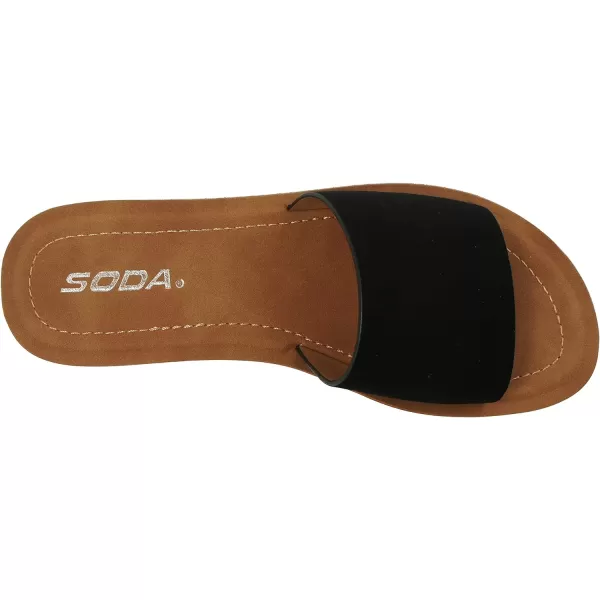 Soda EFRON Womens Casual Slip On SandalsBlackefron