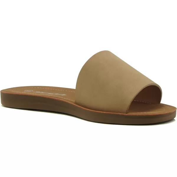 Soda EFRON Womens Casual Slip On SandalsNaturalefron