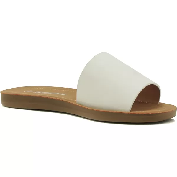 Soda EFRON Womens Casual Slip On SandalsOff Whiteefron