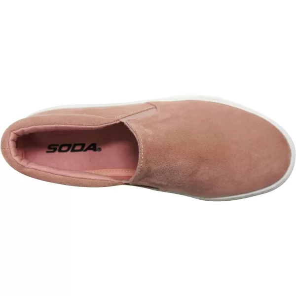 Soda Hike Slip On Double Layer Foam Padded Cushion Sock Fashion SneakersDark Mauve