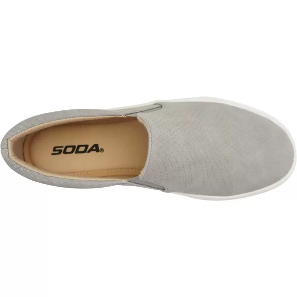 Soda Hike Slip On Double Layer Foam Padded Cushion Sock Fashion SneakersGrey Cobra