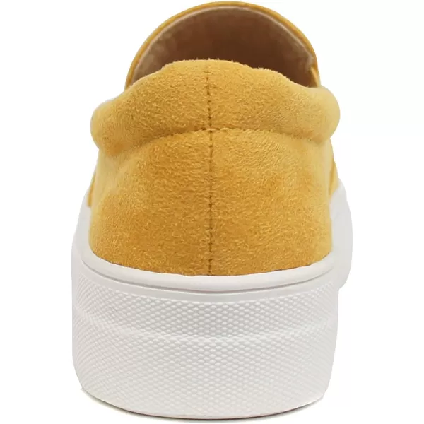 Soda Hike Slip On Double Layer Foam Padded Cushion Sock Fashion SneakersMango Yellow