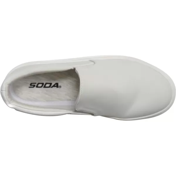 Soda Hike Slip On Double Layer Foam Padded Cushion Sock Fashion SneakersWhite Pu