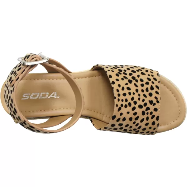 Soda Little KidsChildrenGirls TopicIIS Espadrille Flatform Wedge Open Toe SandalsLeotk