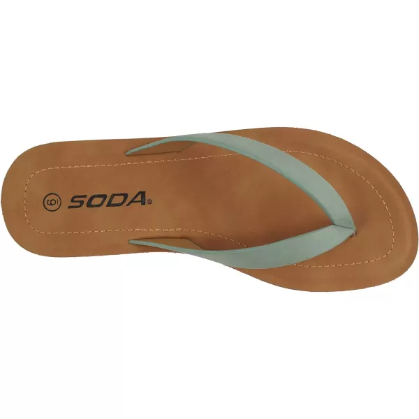 Soda Shoes Women Flip Flops Basic Plain Slippers Thongs Sandals Strap Casual Beach EllaSDkmint