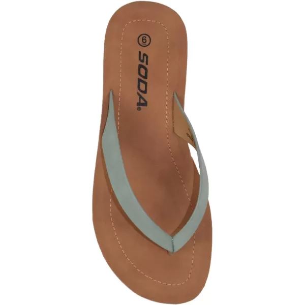 Soda Shoes Women Flip Flops Basic Plain Slippers Thongs Sandals Strap Casual Beach EllaSMint