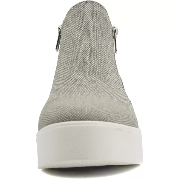 Soda Womens Taylor Nubuck Hight Top Slip On Fashion SneakersGrey Canvas