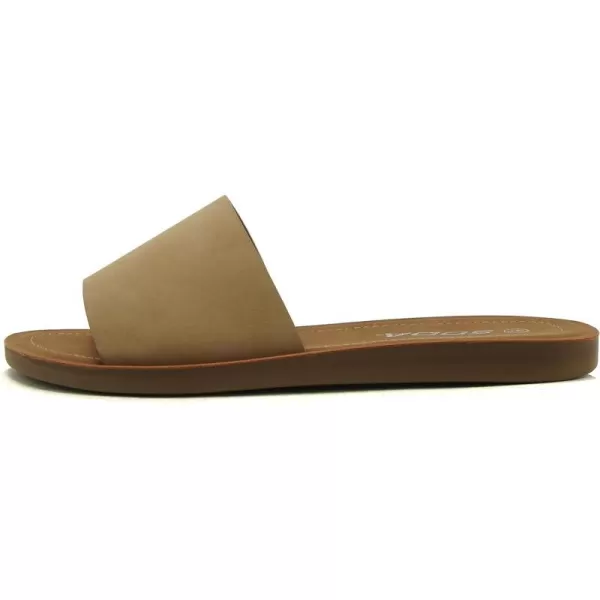 Soda EFRON Womens Casual Slip On SandalsNaturalefron