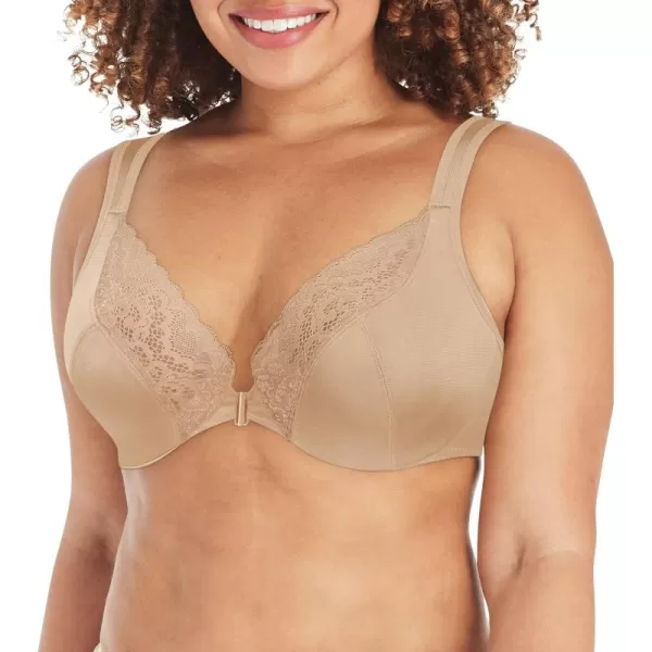 Playtex Women's Secrets Front-Close No-Poke Dreamwire Underwire, Cooling Trusupport Bra