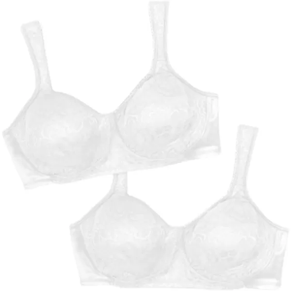 PLAYTEX Women's 18-Hour Ultimate Lift Wireless Full-Coverage Bra with Everyday Comfort, Single &amp; 2-Pack