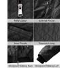 imageSzory Mens Winter PU Leather Jacket Motorcycle Biker Bomber Jacket with Removable Hood