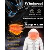 imageSzory Mens Winter Thicken Cotton Coat Warm Puffer Jacket with Removable Fur Hood