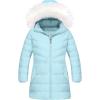 imageSzory Girls Winter Warm Thicken Coats Windproof long Jackets with Removable Fur trim