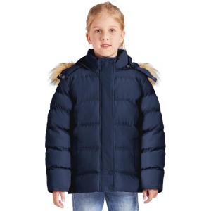 imageSzory Girls Thicken Parka Coat Winter Warm Jacket with Fur Hood