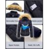 imageSzory Womens Winter Thicken Coats Warm Short Puffer Jackets with Removable Fur Hood