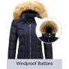 imageSzory Womens Winter Thicken Coats Warm Short Puffer Jackets with Removable Fur Hood