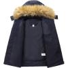 imageSzory Womens Winter Thicken Coats Warm Short Puffer Jackets with Removable Fur Hood