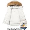 imageSzory Boys Thicken Parka Coat Winter Warm Jacket with Removable Hood