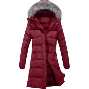imageSzory Womens Winter Thicken Coats Warm Puffer Parka Jackets with Removable Fur Hood